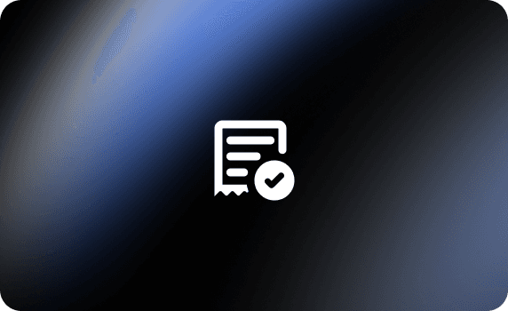 Compliance audit icon representing complete governance and audit trails.